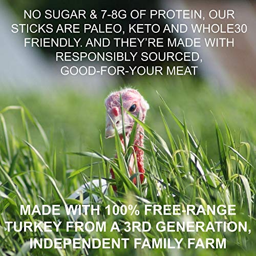 Chimichurri Turkey, Sogo Snacks, No Sugar, Low Carb, Free-Range from a 3rd Generation, Independent Family Farm. Gluten Free, Hiking Snacks. Keto, Whole, Paleo Friendly (Chimichurri Turkey, 48 Count)