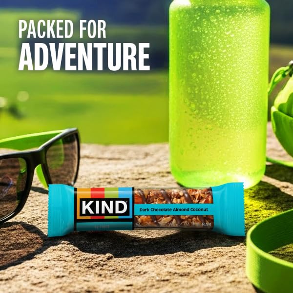 KIND Bars, Dark Chocolate Almond & Coconut, Healthy Snacks, Gluten Free, 12 Count