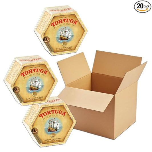 TORTUGA Caribbean Classic Golden Original Rum Cake - 16 oz. - Case of 20 - Gourmet Gift for Food Gift Basket, Snack Gift Basket, Birthday Gifts, and Bakery Desserts - Great Mini Cakes for Delivery