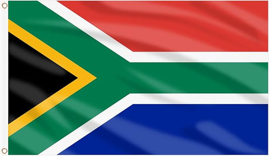 AhfuLife South African Flag 3x5 Ft, Large South Africa Flags for Outside - Double Side with Brass Eyelets for Olympic Party Decorations, Bar Garden Street Decoration Indoor Outdoor