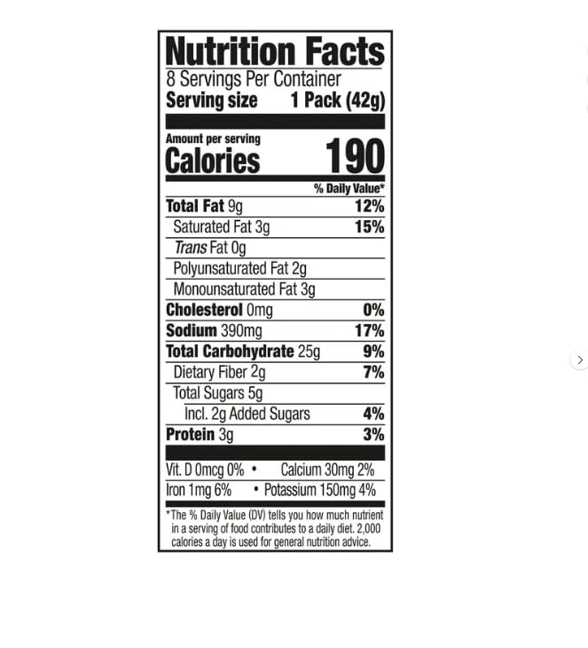 Lance Whole Grain Cracker Sandwiches, (40 count) Individually Wrapped Packs (Whole Grain Peanut Butter) Crackers, Lance Crackers, Whole Grain Crackers.