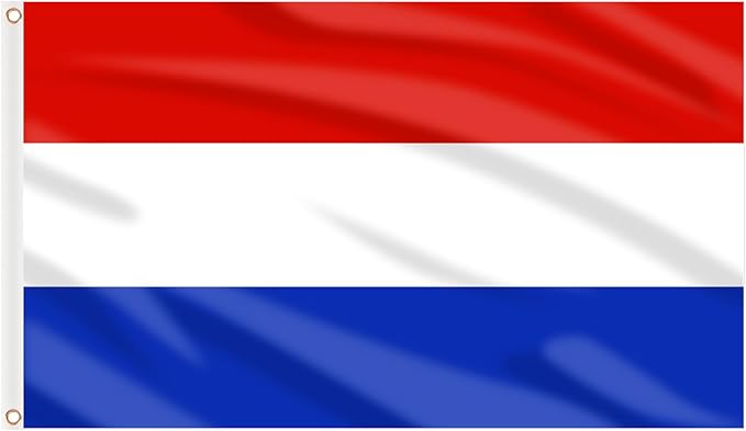 AhfuLife 2 Pcs Netherlands Flag 3x5 Ft, Large Netherlands National Flags for Outside - Double Side with Brass Eyelets for Olympic Party Decorations, Bar Garden Street Decoration Indoor Outdoor