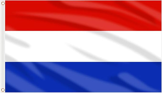 AhfuLife Netherlands Flag 3x5 Ft, Large Netherlands National Flags for Outside - Double Side with Brass Eyelets for Olympic Party Decorations, Bar Garden Street Decoration Indoor Outdoor