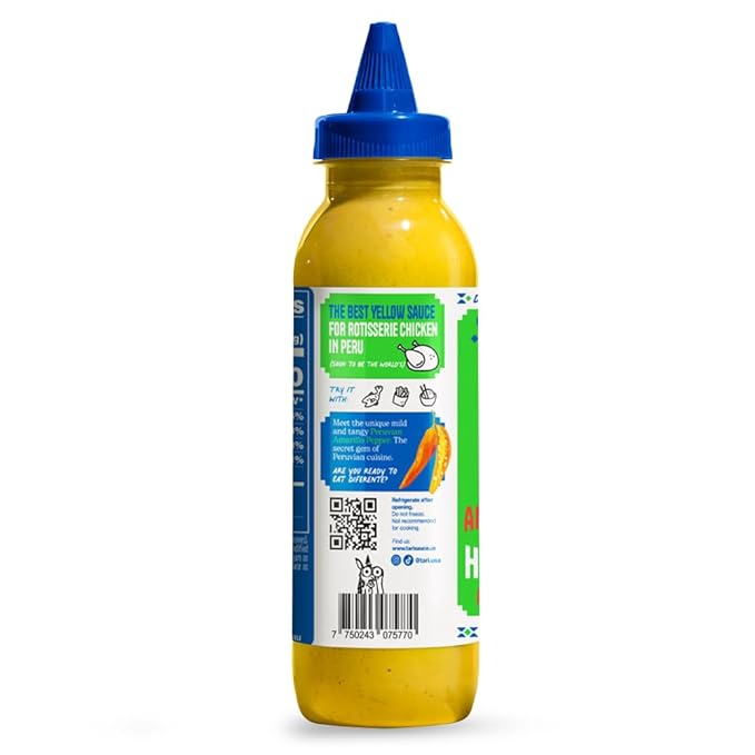 Tari Hot Sauce - Aji Amarillo - Creamy with a Mild & Tangy Kick - Game Day Favorite - 11.8oz