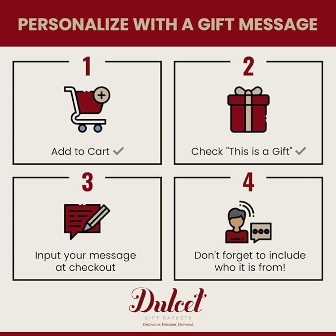 Dulcet Gourmet Food Gift Basket, Great Gift - Includes: Chocolate Brownies, Walnut Brownies, Chocolate Chip blondes, ideal gift idea by Dulcet Gift Baskets