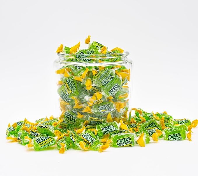 Jolly Ranchers Hard Candy 3lbs- All Green Apple Individually Wrapped Delicious Fresh Candy, 48oz (Packaging Might Vary)