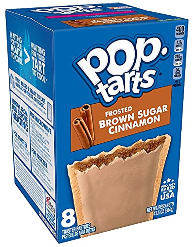Pop Tarts Frosted Toaster Pastry Variety, Brown Sugar Cinnamon, Cookies & Creme, Smores, and Chocolate Fudge, 13.5 Ounce (Pack of 4) - with Two MYD Lollipops or Bag Clip