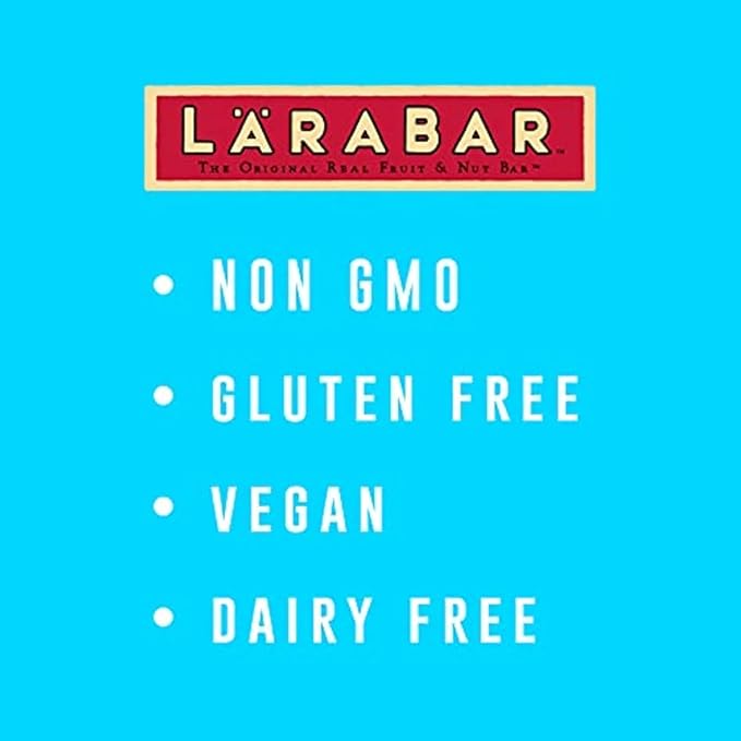 Larabar Chocolate Chip Brownie, Gluten Free Vegan Fruit & Nut Bar, 16 Ct