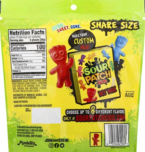 SOUR PATCH KIDS Big Kids Soft & Chewy Candy, Share Size, 12 oz (Pack of 2)