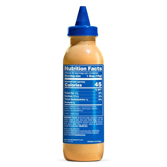 Tari Hot Sauce - Aji Rocoto - Creamy with a Smoky Kick - Game Day Favorite - 11.8oz