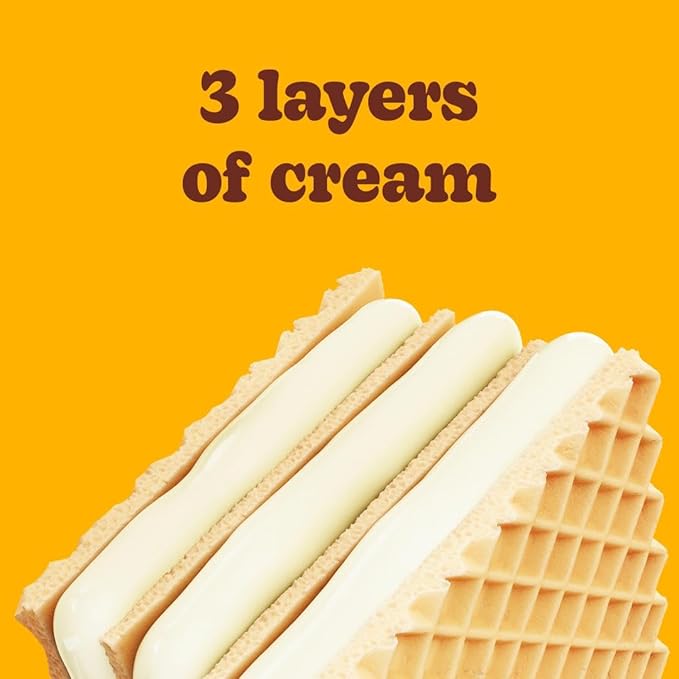 Bauducco Vanilla Wafers - Crispy Wafer Cookies With 3 Delicious, Indulgent, Decadent Layers of Vanilla Flavored Cream - Delicious Sweet Snack or Desert - 5.0 oz (Pack of 3)