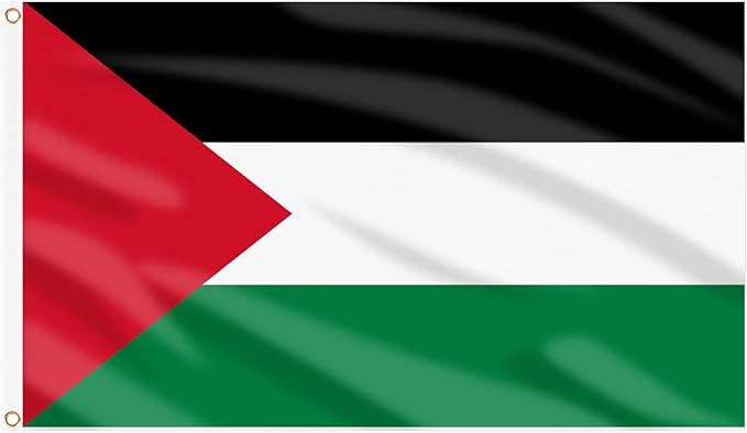 AhfuLife Palestine Flag Palestinian flag 3 x 5 Ft, Large Palestine Flags for Outside, Double Side with Brass Eyelets for Independence Day Party Decorations Indoor Outdoor