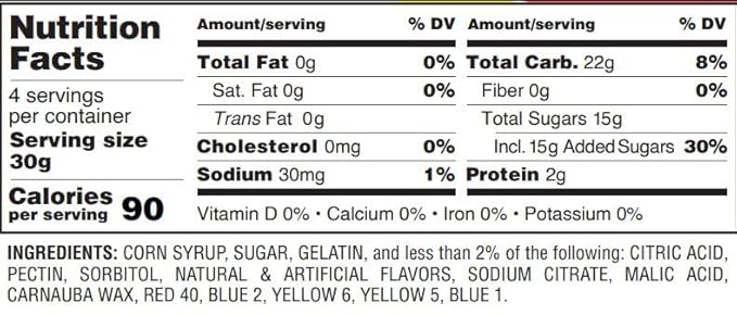 Gurley's Assorted Gummi Bears, Soft and Fruity Chewable Candy (Pack of 12)
