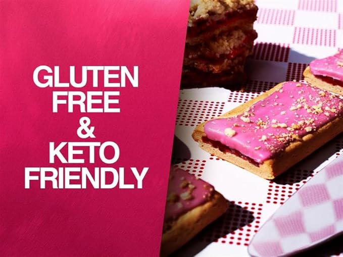 Legendary Foods 22g Protein Pastry 0g Added Sugar, Low Carb, Gluten Conscious, Keto Snack, Ideal for Glucose Management, Includes Whey Protein Isolate, 8 Pack Cherry Crumble