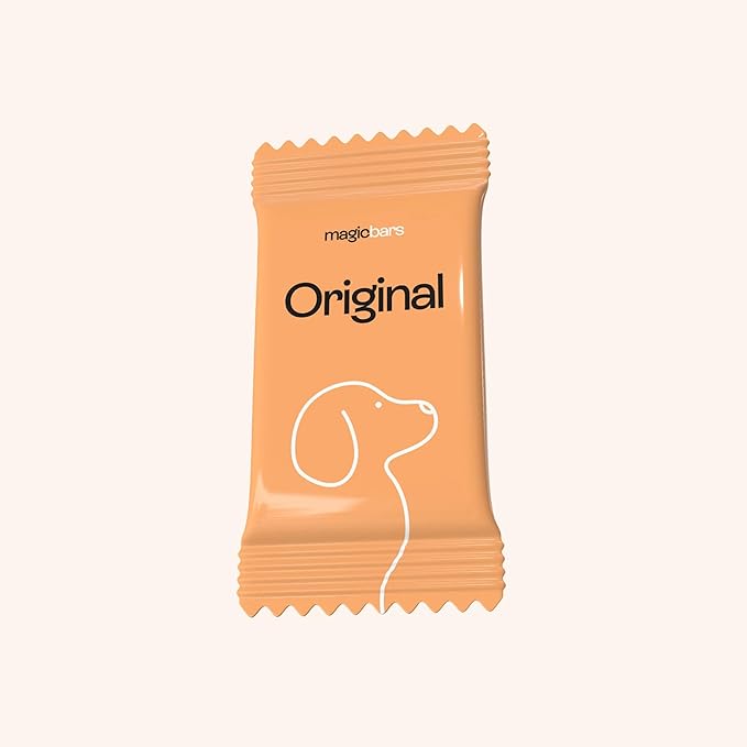 Pawco Magic Bar for Dogs – Supports Energy, Digestion & Overall Wellness – Soft, High-Protein Peanut Butter Bars with Pumpkin & Chicory Root – Pack of 8