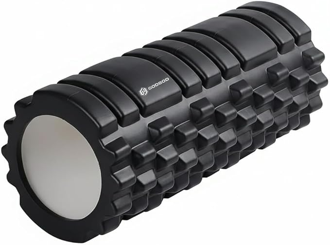 Strong Foam Roller - Deep Tissue Medium Density Muscle Massager with Myofascial Trigger Point Release, Back Massage Roller for Soreness and Mobility 13 x 5.5 Inch