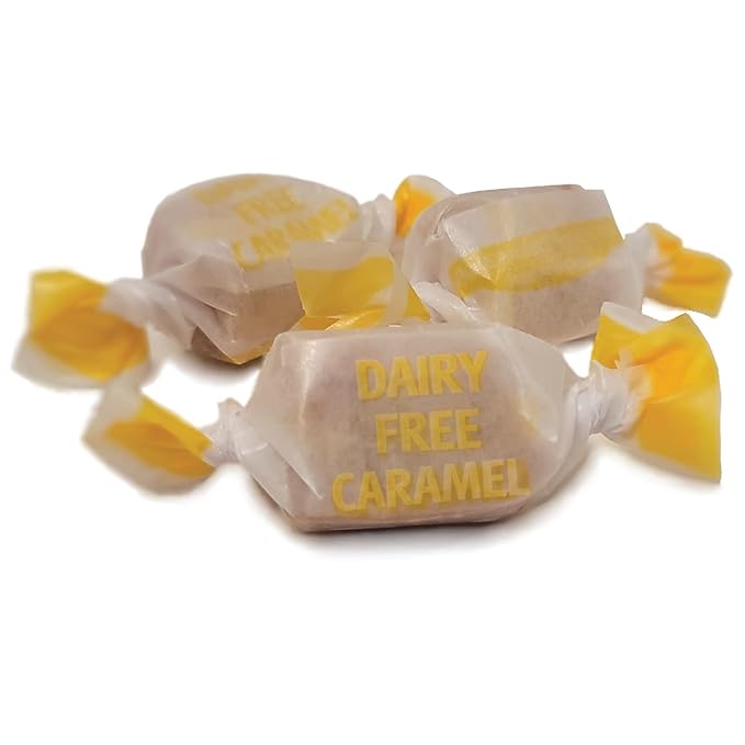 AvenueSweets - Handcrafted Organic Dairy Free Vegan Individually Wrapped Soft Caramels - 3 lb box - Vanilla