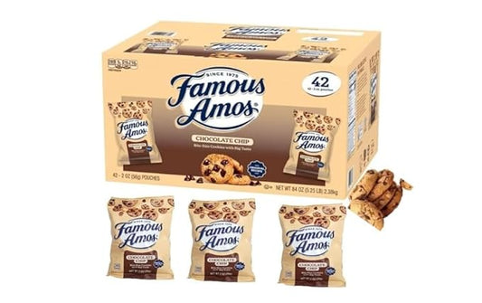 Chocolate Chip Cookies, Bite-Size, 2 oz Individual Bags - (42 - Count)