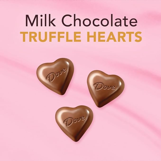 Dove Milk Chocolate Truffle Candy, 5.82 Heart Tin