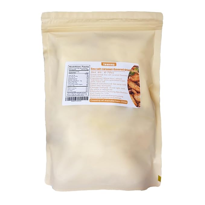 Crushed alkaline water surface, sea salt caramel crispy biscuits, toasted dry bread 6.7oz/190g