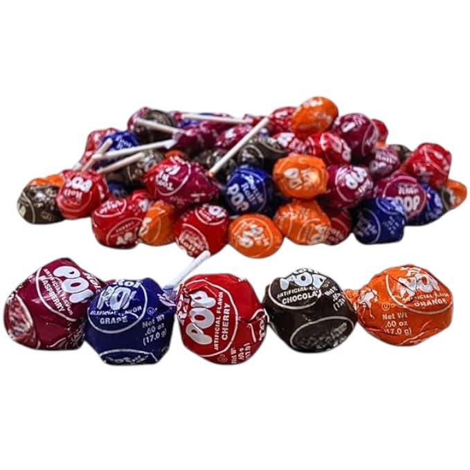 Assorted Fruit Flavored Classic Roll Pops 1.5-Lbs- Five Classic Flavors Bulk Pack Of America's Favorite Lollipops - Individually Wrapped (24-Oz)