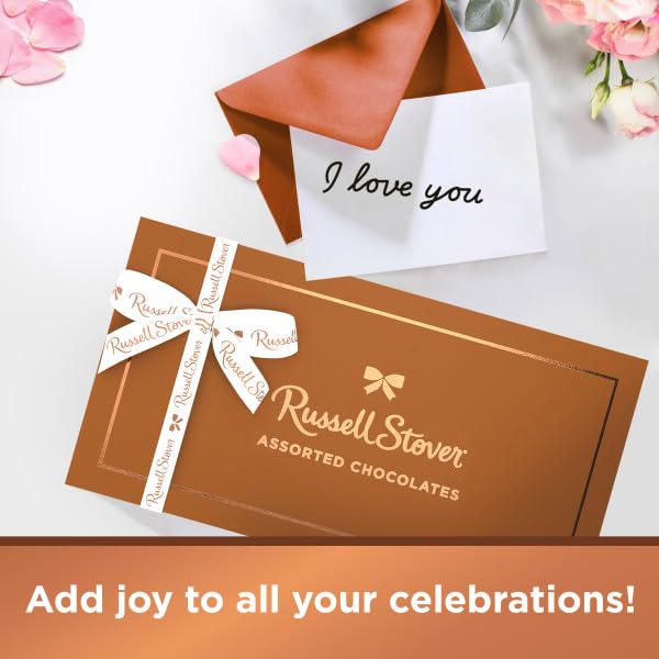 NEW - RUSSELL STOVER Assorted Milk & Dark Chocolate Gift Box, 16 oz. (≈ 28 pieces)