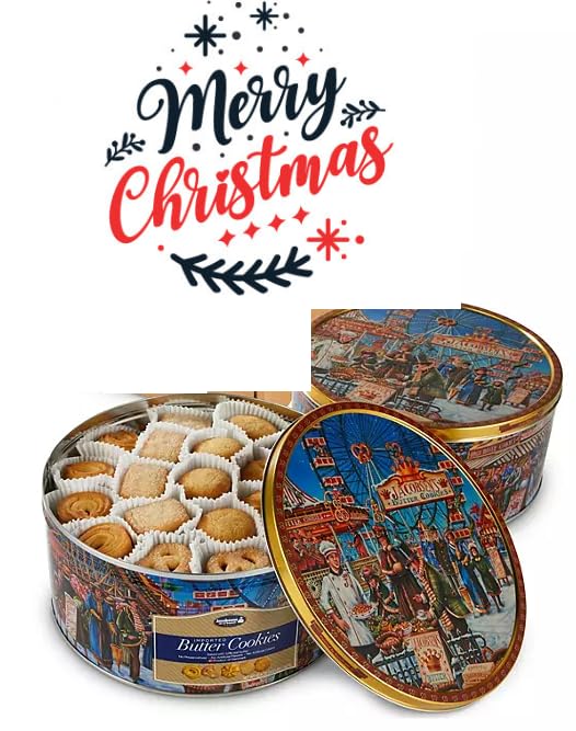 Danish cookie (Jacobsen's Original Premium Danish Butter Cookies, 56.4 Ounce - Christmas Butter Cookie- Best Holiday Present . Come with Maryse's place Holidays Bags (Pure Butter cookie)