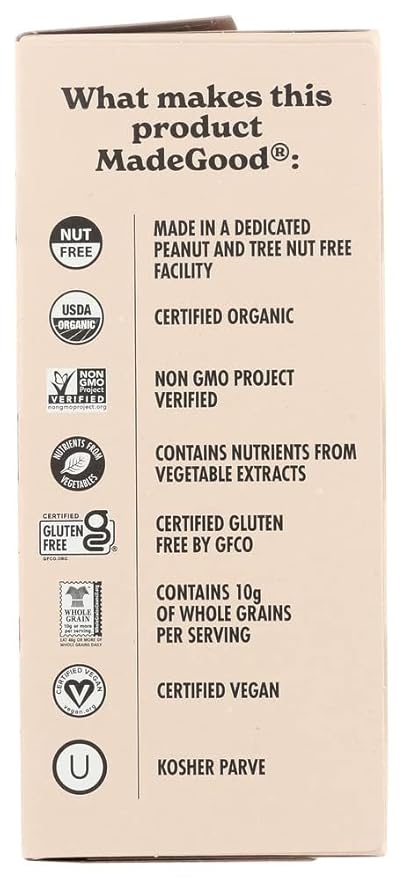 Made Good Organic Healthy Granola Minis (15 Portion Variety Pack), Tree Nut and Peanut Free, Gluten Free, Vegan, Kosher, Chocolate Banana, Strawberry, Chocolate Chip - Packaged with TrendyMunchies Box (3 Flavors Included) (15 Pack Variety Pack, 15 Pack...