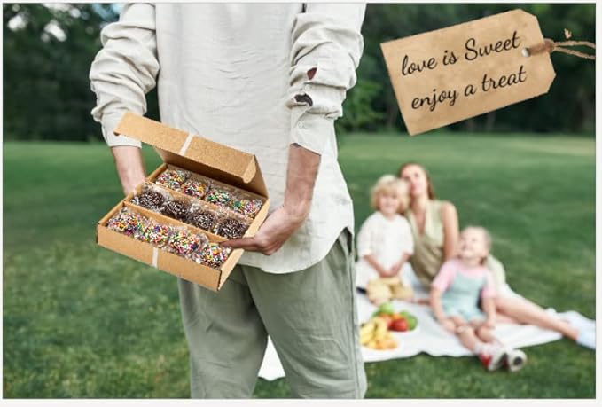 Gourmet Cookie Gift Box | 12 Individually Wrapped Sprinkle Cupcakes | Valentine Cookie Basket | Christmas, New Year’s & Birthdays | Men, Women & Kids | Stern’s Bakery (Sprinkle Cupcake Gift Pack)