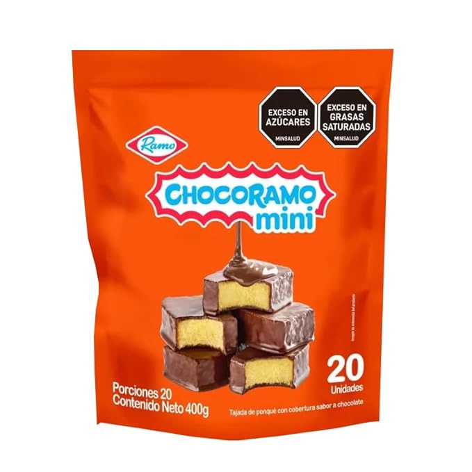 Chocoramo Mini Chocolate Cakes, Colombian Snacks, Pack of 20