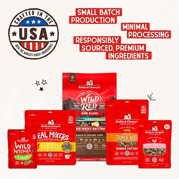 Stella & Chewy's Freeze-Dried Raw Chicken Meal Mixers- Dog Food Topper and Mixer - Made with 95% Cage-Free Chicken, Organs & Bone - Perfect for Picky Eaters - Grain-Free - 1oz (Pack of 2)