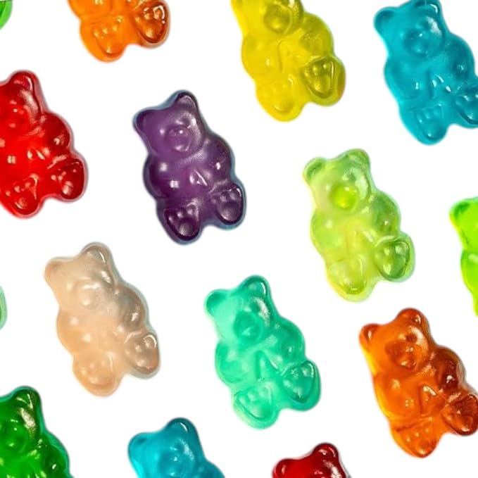 Irresistibly Delicious 12 Flavor Gummy Bears -1.5 lbs Lusciously Flavorful Soft & Chewy Candy Snack, Fruity Flavor Assortment-Great for Kids and Adults of All Ages(24 oz)