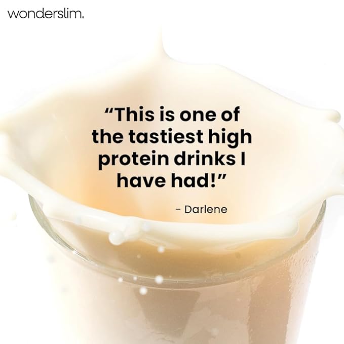 WonderSlim Meal Replacement Shake, Vanilla Cream, 15g Protein, 24 Vitamins & Minerals, Gluten Free (7ct)