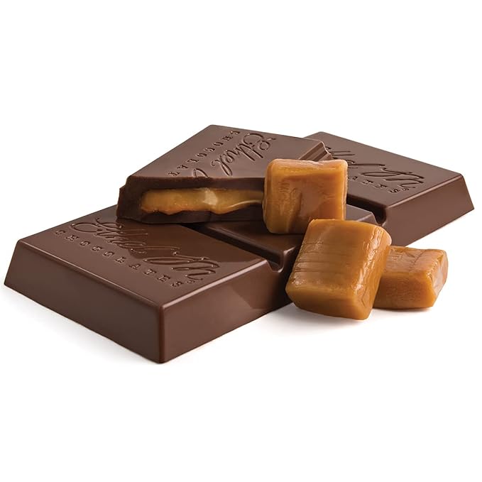 Ethel M Chocolates Premium Milk Chocolate Caramel Filled Bars, Individually Wrapped Chocolate Candy Bars, for Gifting, Holidays & Everyday Indulgence (8 Pieces)