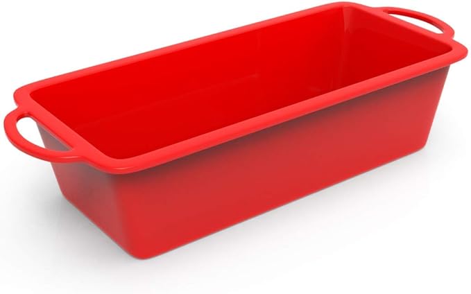 BAKE BOSS Silicone Bread Loaf Pan - Non Stick Silicone Loaf Pans for Baking - Meatloaf Bread Pans - BPA free Perfect for Oven & Dishwasher safe