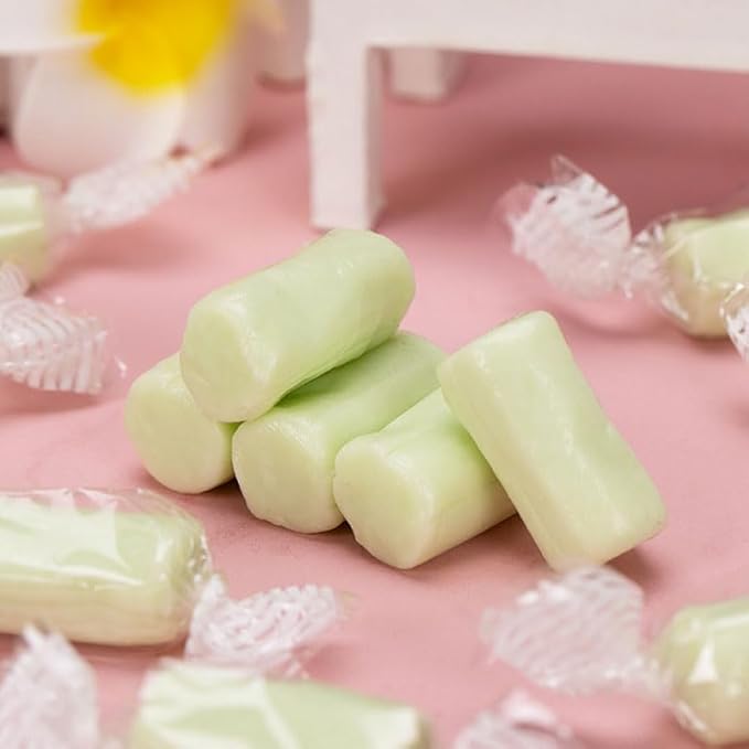 Fruit flavored gummies 17.63OZ (500g), soft and chewy candy snacks, There are three flavors: white peach, apple and pineapple，Independent packaging.