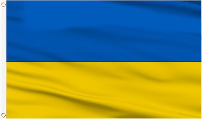 AhfuLife 2 Pcs Ukraine flag 3x5 Ft, Large Ukrainian Flags for Outside - Double Sided with Brass Eyelets for Olympic Party Decorations, Oktoberfest Bar Garden Street Decoration Indoor Outdoor