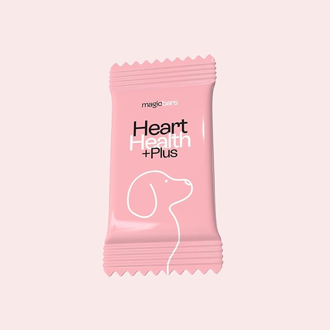 Pawco Magic Bar Heart Health Treat – High Protein Peanut Butter Dog Biscuits – 8-Pack – Healthy Snack Made with Natural Ingredients: Peanut Butter, Pumpkin, Sweet Potato, and Apples