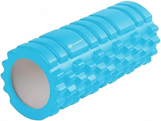 Strong Foam Roller - Deep Tissue Medium Density Muscle Massager with Myofascial Trigger Point Release, Back Massage Roller for Soreness and Mobility 13 x 5.5 Inch