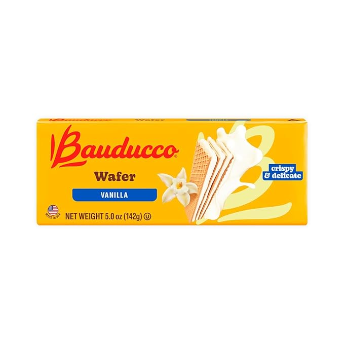 Bauducco Wafer Cookies, Assorted, Chocolate, Vanilla, and Strawberry, 60 oz (Pack of 12) - Crispy & Delicate Wafer Cookies With 3 Delicious, Indulgent Decadent Layers of Flavored Cream.
