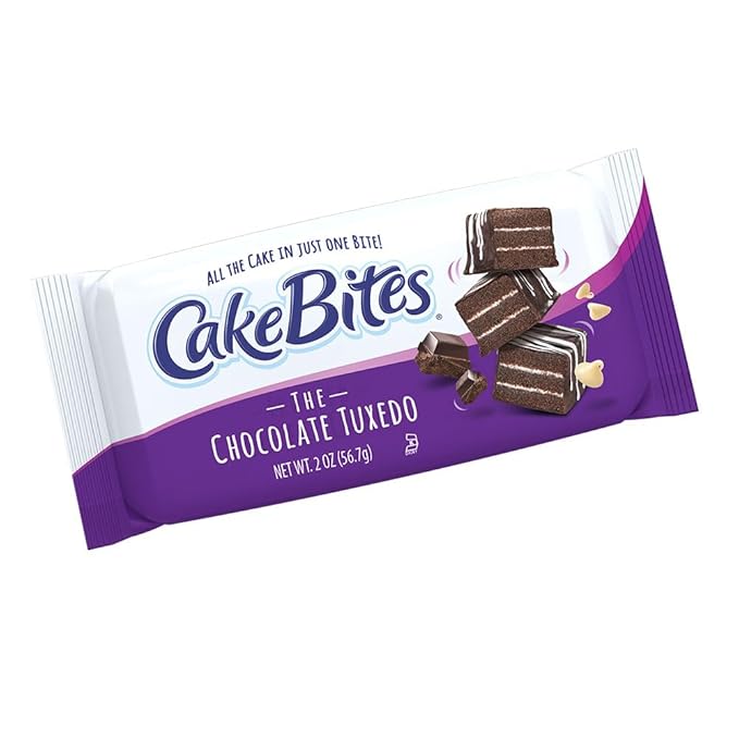 The Original Cakebites by Cookies United, Grab-and-Go Bite-Sized Snack (Chocolate Tuxedo, 2 Ounce (Pack of 12))