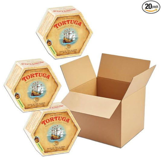 TORTUGA Caribbean Pineapple Rum Cake - 16 oz - Case of 20 - The Perfect Gourmet Gift for Stocking Stuffers, Gift Baskets, and Christmas Gifts - Great Cakes for Delivery