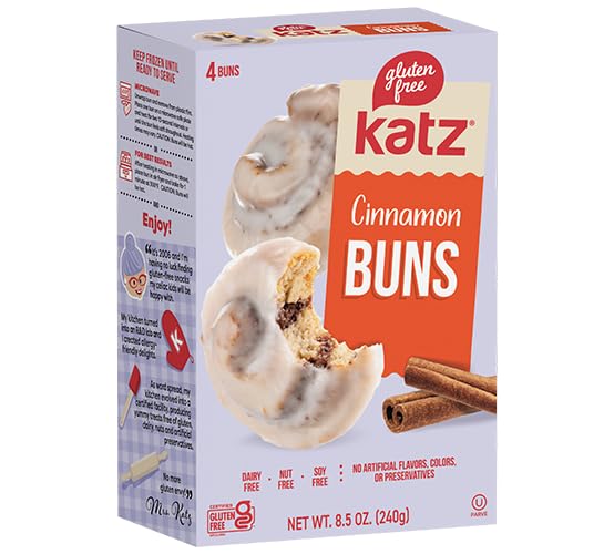 Katz Gluten Free Snacks Cinnamon Lovers Variety Pack. Includes Fresh Baked Cinnamon Buns, Cinnamon Toaster Pastries, Rugelach Plus Cinnamon Donuts & Donut Holes. Gluten Free Snacks For Adults & Kids. Tree Nut Free, Peanut Free, Soy Free. Kosher. (Pack ...
