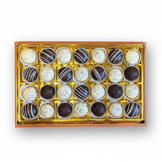 Zaitoune Mixed Chocolate & Nescafe Royal Petit Fours – 12 oz | Assorted Luxury Chocolate Covered Cookie Selection | Authentic Arabic Cookies in a Beautiful Gift Box | Great Sharing Present
