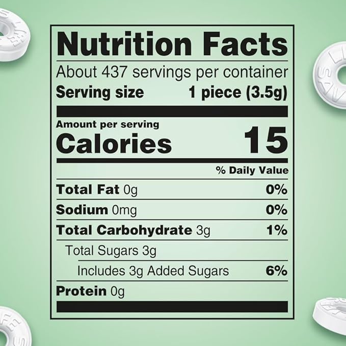 Individually Wrapped Mint Candy Rings, Wint-O-Green Flavor, 3 lb Bulk Value Pack, Hard Mints for Office, Events, Parties, and Everyday Fresh Breath