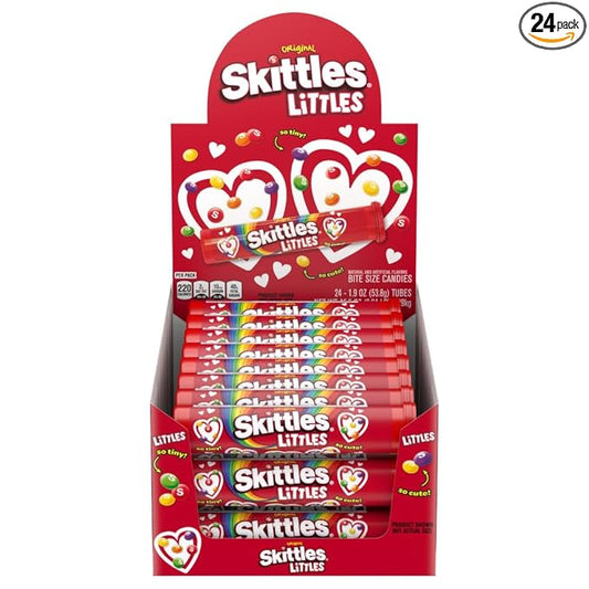 Skittles Littles Fruit Chewy Candy, Mega Tube, 1.9 Ounce (Pack of 24)