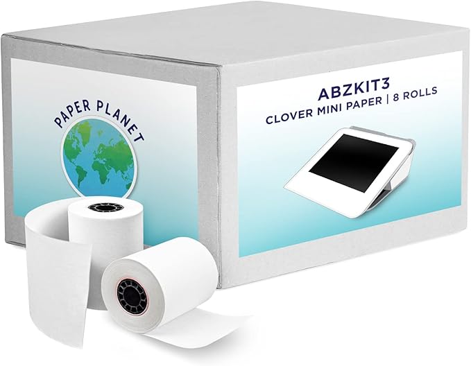 Thermal Paper for Clover Mini by Paper Planet | C200, C300, C301, C302, C305 | 8 Rolls
