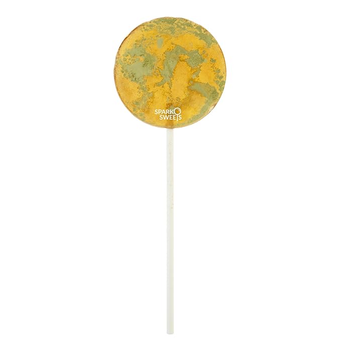 Natural Honey Matcha Lollipops, 18 Pieces, Handcrafted in USA, No Artificial Ingredients, No Corn Syrup, 0.75 Pound, Sparko Sweets