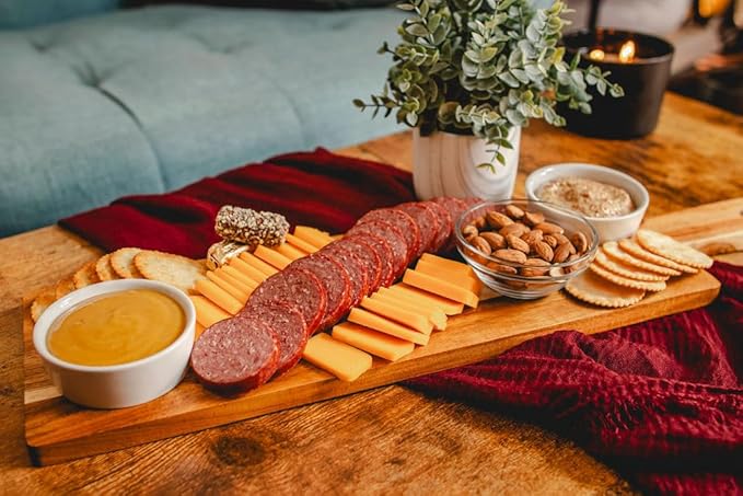 Dan the Sausageman Yukon Gift Basket - Gourmet Smoked Beef Summer Sausages, Cheese & Snacks for Easy Gifting | Perfect for Father's Day, Holidays & Any Occasion, 10-Item