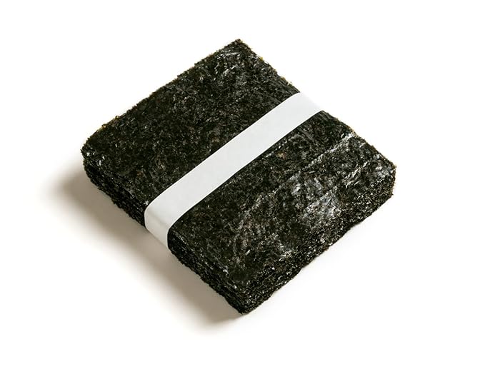Twice Roasted Seaweed Sheets 7.50 in x 8.25 in (100 Sheets)